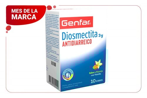 Diosmectita Genfar 3 G X 10...