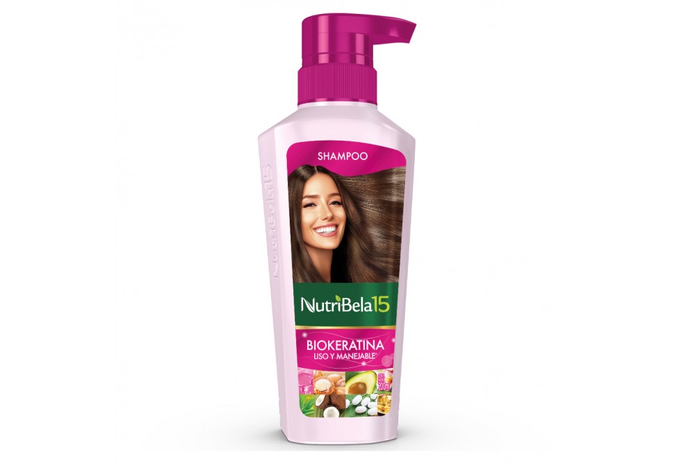 Shampoo Nutribela Biokeratina Liso Y Manejable 200 Ml