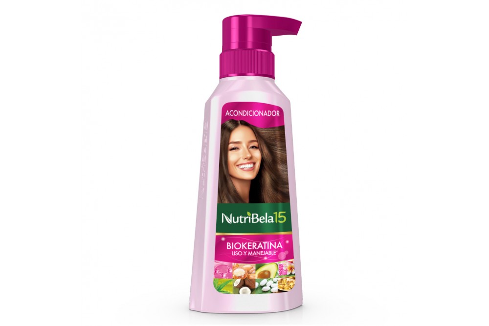 Acondicionador Nutribela Biokeratina Liso Y Manejable 200 Ml