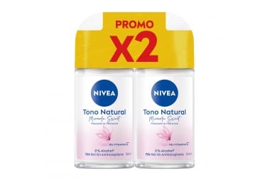 Oferta Antitranspirante Nivea Tono Natural Roll-On 2 Unds con 50 Ml C/U