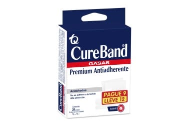 Oferta Gasa Antiadherente Cureband Pague 9 lleve 12