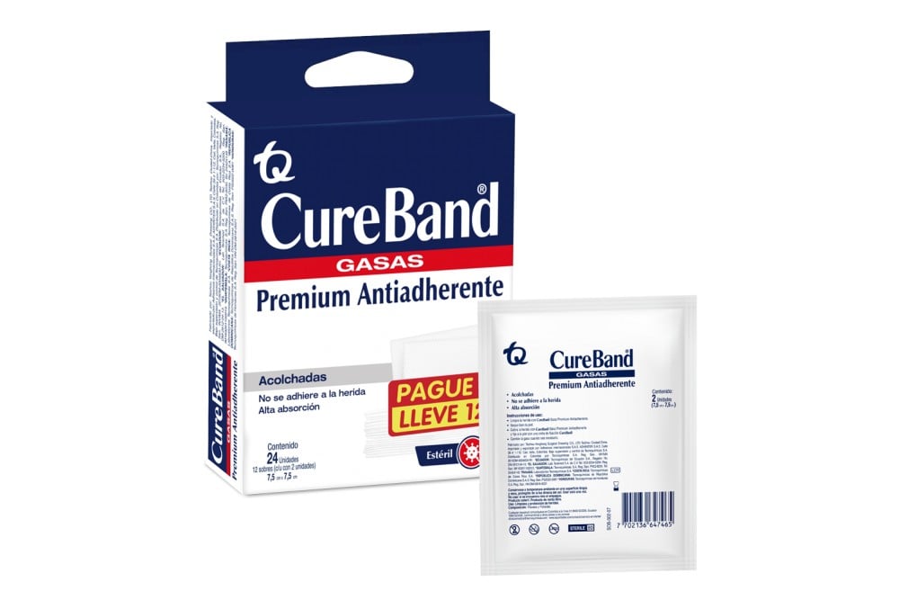 Oferta Gasa Antiadherente Cureband Pague 9 lleve 12