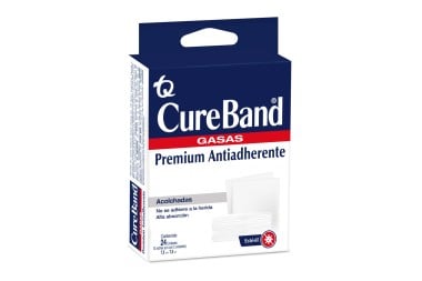 Gasa Antiadherente Cureband Acolchadas 24 Unds