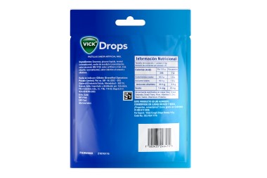 Pastillas Vick Drops Sabor Miel 20 Pastillas