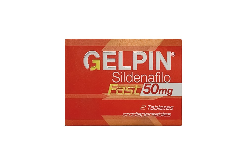 Gelpin Fast Sildenafil 50 Mg 2 Tabletas Orodispensables
