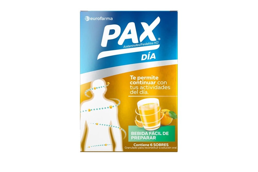 Pax Día Sabor A Naranja 6 Sobres
