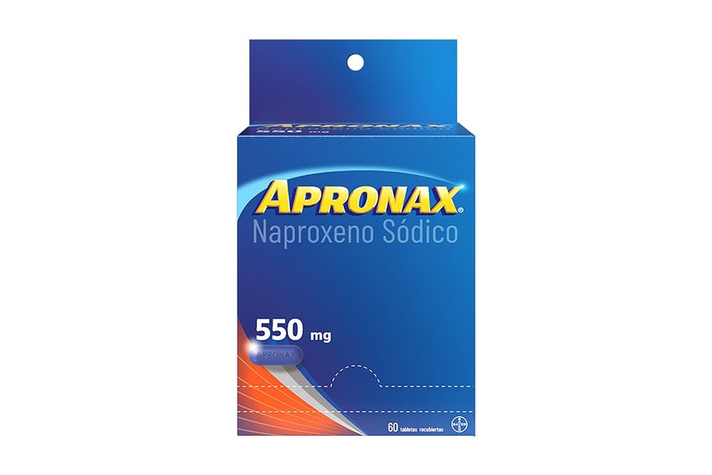 Apronax 550 Mg Alivio Rápido 60 Tabletas Recubiertas