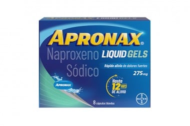 Apronax 275 Mg Rápido Alivio 8 Cápsulas Blandas