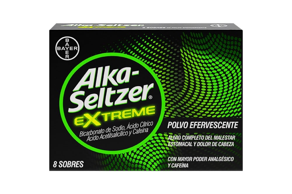 Alka-Seltzer Extreme 8 Sobres En Polvo Efervescente