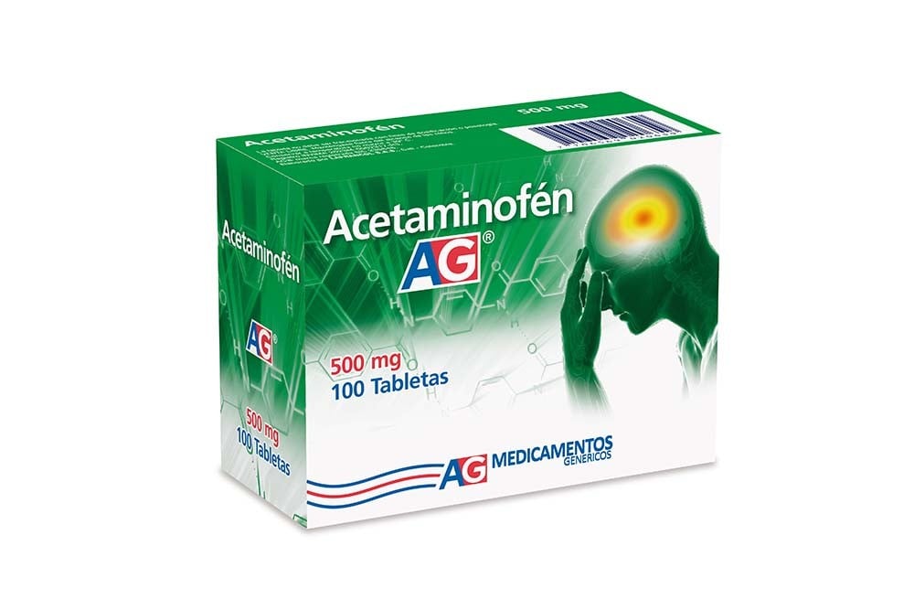 Acetaminofén 500 Mg Caja Con 100 Tabletas