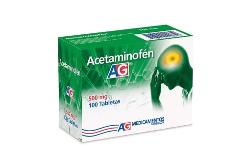 Acetaminofén 500 Mg Caja...