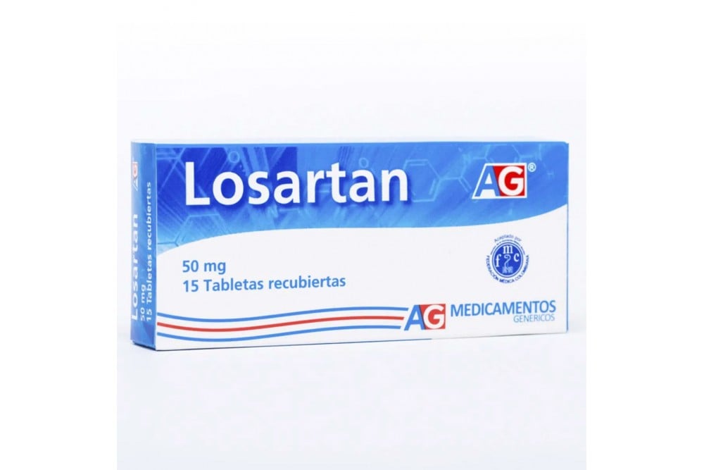 Losartan 50 Mg 15 Tabletas Recubiertas
