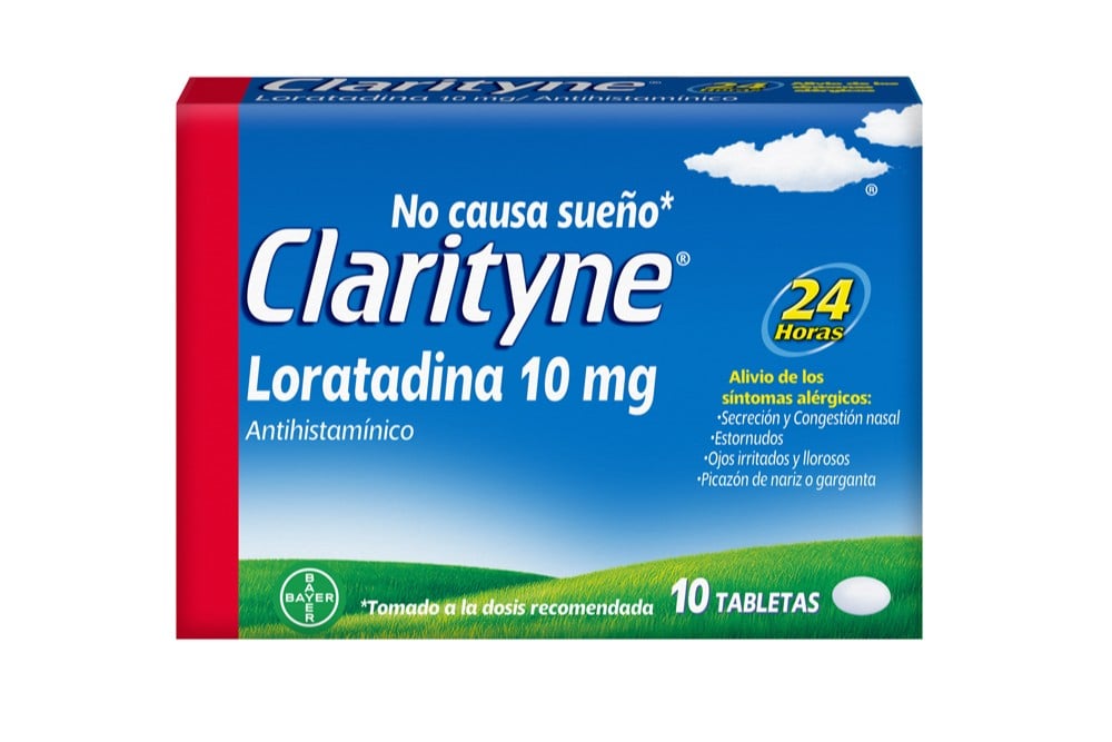 Clarityne Loratadina 10 Mg 10 Tabletas