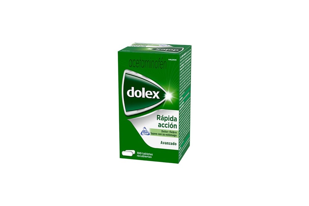 Dolex Avanzado 500 Mg Rápida Acción 100 Tabletas Recubiertas