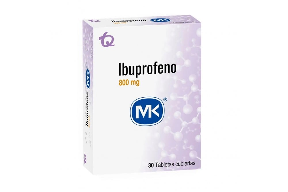 Ibuprofeno Mk 800 Mg 30 Tabletas Recubiertas