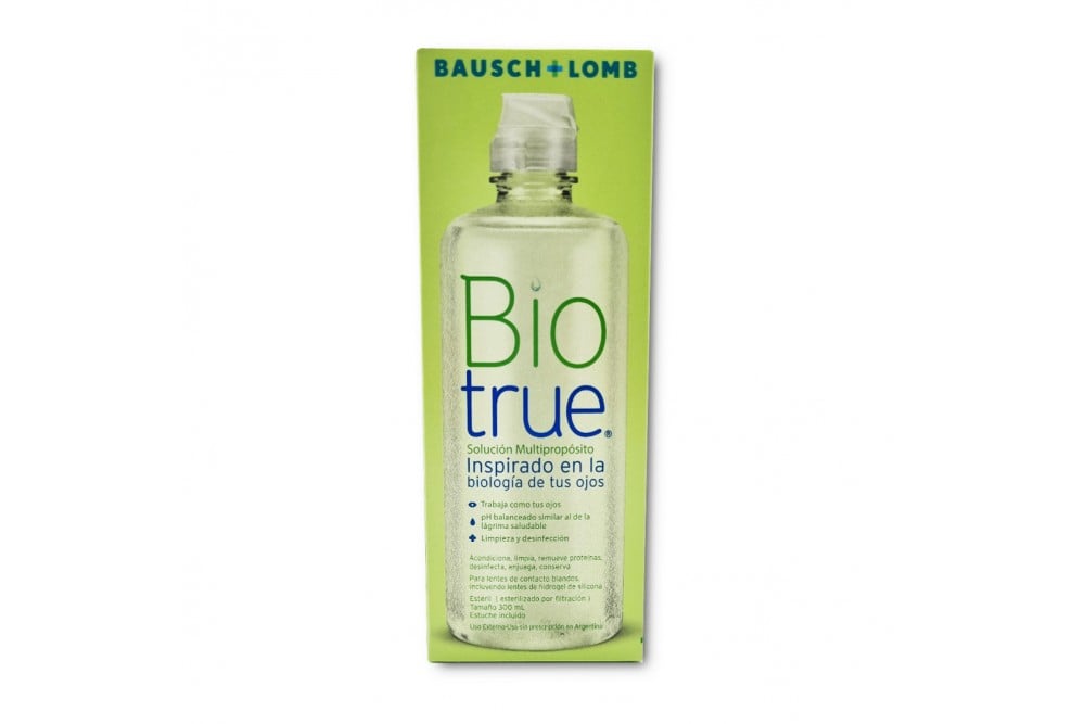 Solución Multiproposito Bio True Caja Con Frasco Con 300 Ml