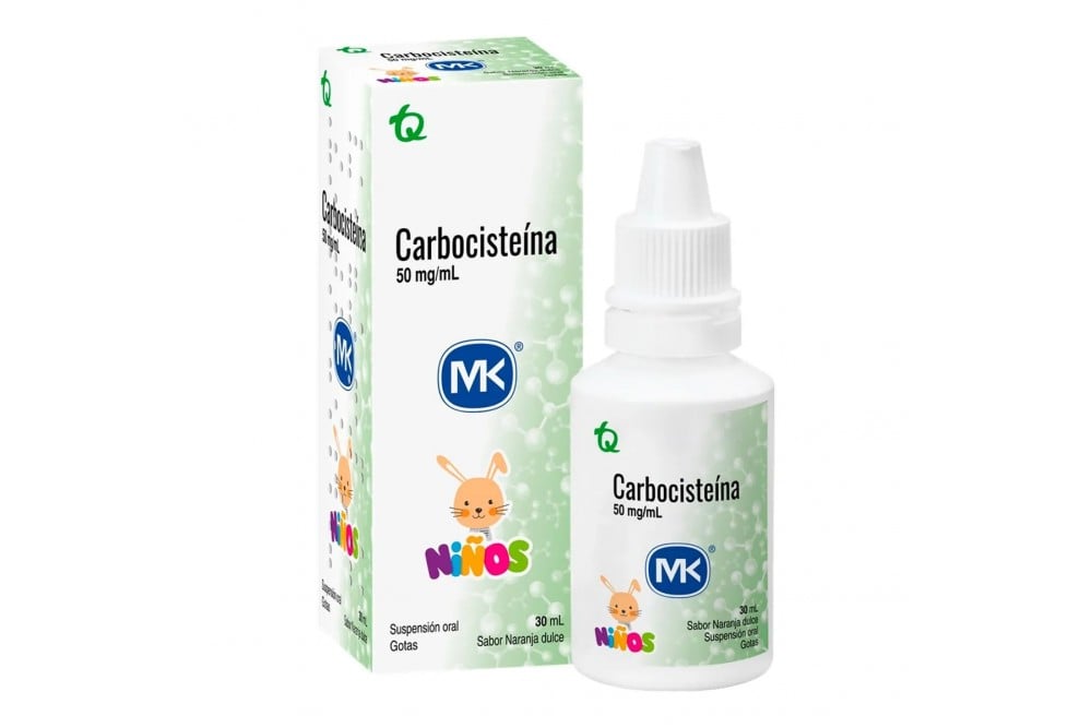 Suspensión Gotas Carbocisteína 50mg/ml Kids 30 Ml