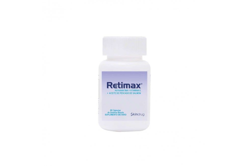 Retimax Astaxantina 60 Cápsulas De Gelaitna Blanda