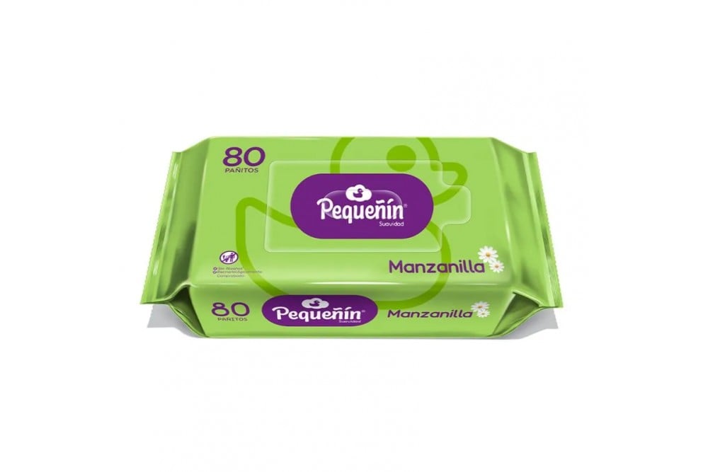 Pañitos Húmedos Pequeñín Manzanilla 80 Unds