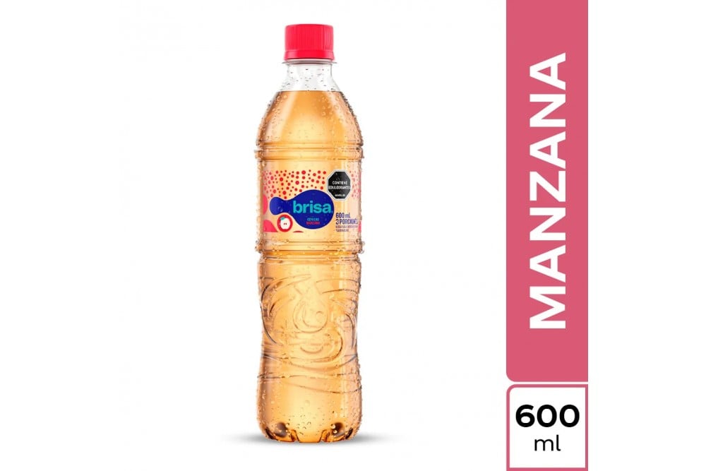 Agua Saborizada Brisa Con Gas Sabor Manzana 600 Ml