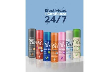 Desodorante Para Pies Deo Pies Antibacterial En Spray 180 Ml