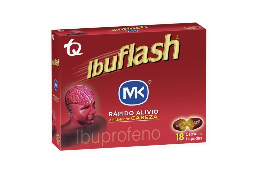 Ibuflash Mk 400 Mg 18 Cápsulas Liquidas