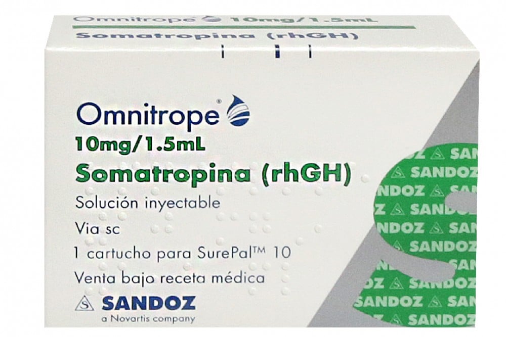 Solución Inyectable Omnitrope Somatropina 10 Mg /1.5 Ml Und
