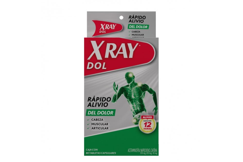 X Ray Dol Rápido Alivio 80 Tabletas Capsulares