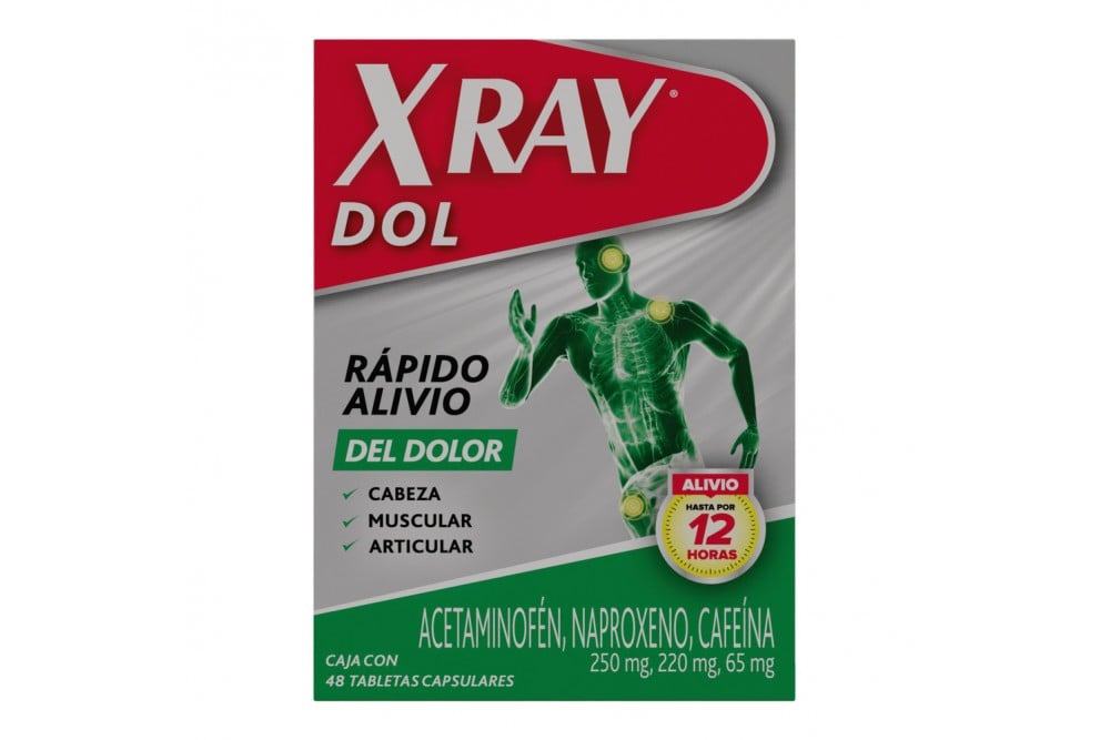 X Ray Dol Rápido Alivio 48 Tabletas Capsulares