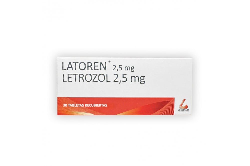 Latoren 2,5 Mg Letrozol 2,5 Mg 30 Tabletas Recubiertas