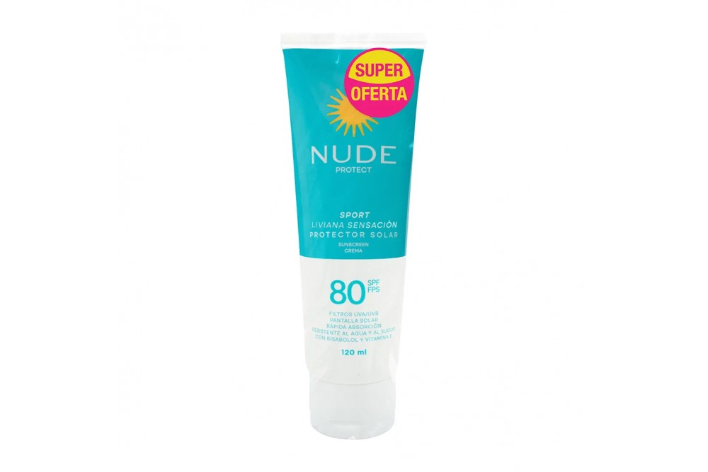 Oferta Protector Solar Nube Spf 80 Liviana Sensación 2 Unds De 120 Ml C/U