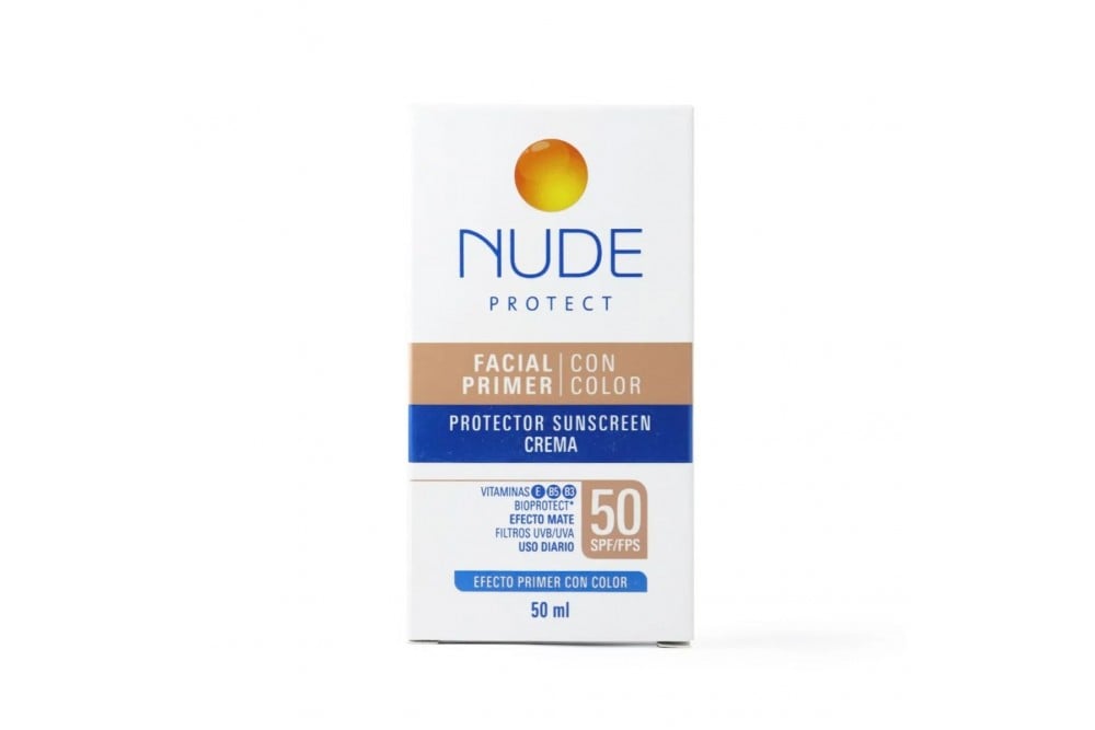 Protector Solar Nude Spf 50 Con Color 50 Ml