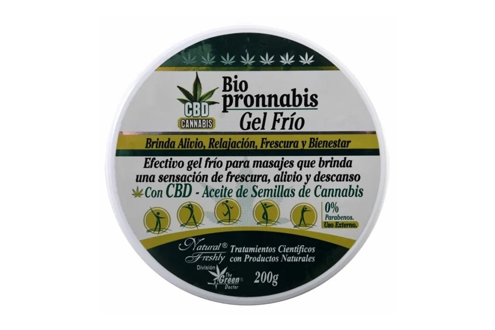 Gel Frio Biopronnabis De Cannabis Con CBD 200 G