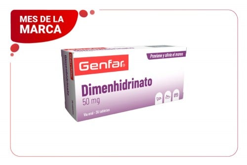 Dimenhidrinato 50 Mg Genfar...