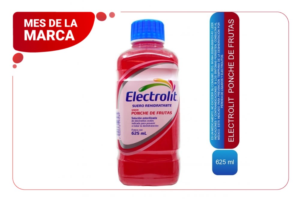 Suero Hidratante Electrolit Sabor Ponche De Frutas 625 Ml