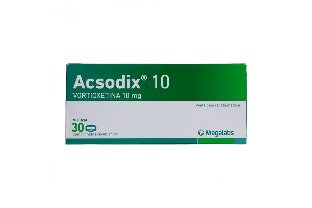 Acsodix 10 Vortioxetina 10 Mg 30 Comprimidos Recubiertos
