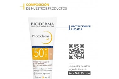 Protector Solar Bioderma Photoderm M Para Las Manchas Asociadas Al Embarazo Spf 50 Tono Dorado 40 Ml