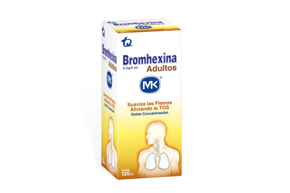 Jarabe Bromhexina Mk 8Mg / 5Ml Para Adultos 120 Ml