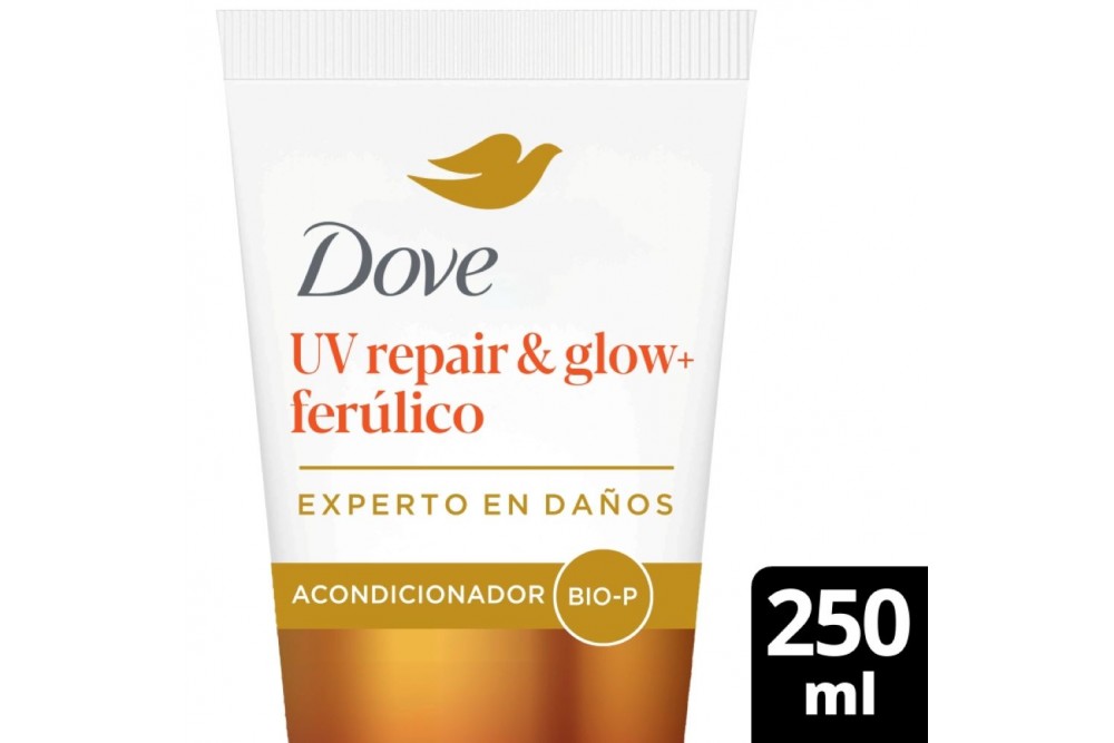 Acondicionador Dove UVrepair & Glow+ Ferúlico Experto En Daños 250 Ml