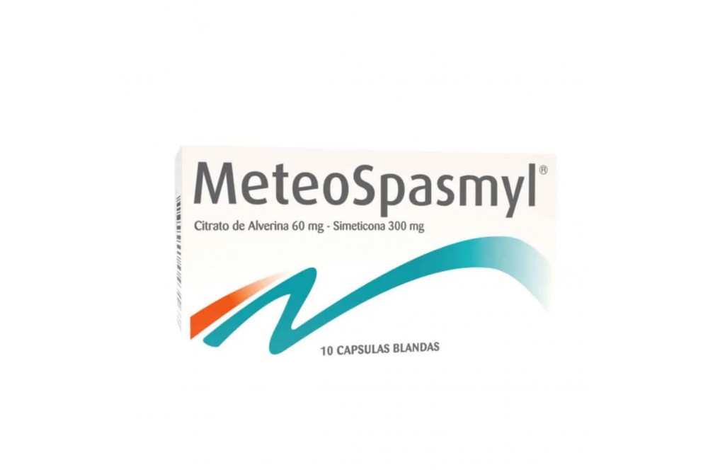 Meteospasmyl Citrato De Alverina 60 Mg Simeticona 300 Mg 10 Cápsulas Blandas