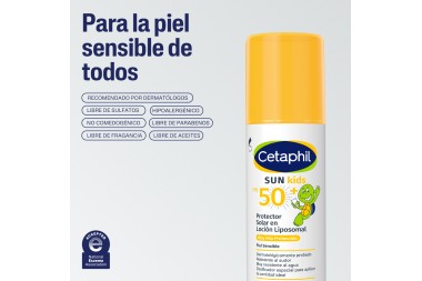 Protector Solar Cetaphil Sun Kids Fps 50+ Piel Sensible 150 Ml
