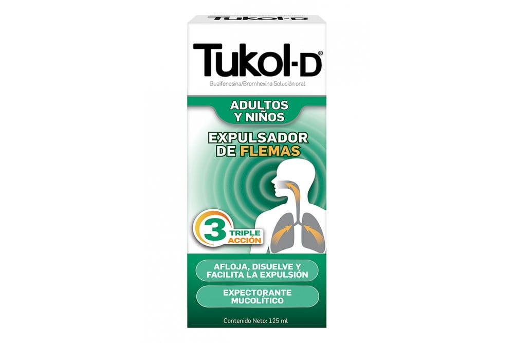 Tukol D Expulsador De Flemas Triple Acción 125 Ml
