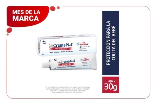 Crema N°4 Medicada Caja Con...