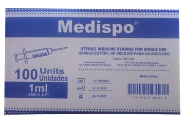 Jeringa Estéril De Insulina...