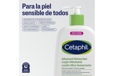Cetaphil Loción Humectante Piel Sensible Frasco Con 473 Ml