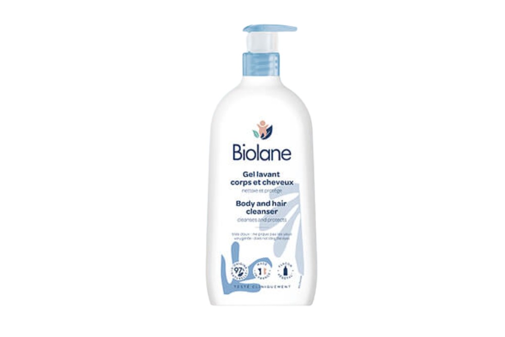 Solución Limpiadora Biolane De Cuerpo Y Cabello 350 Ml