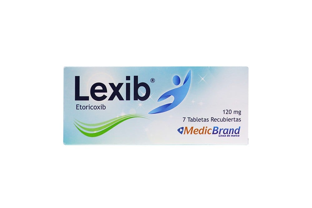 Lexib Etoricoxib 120 Mg 7 Tabletas Recubiertas