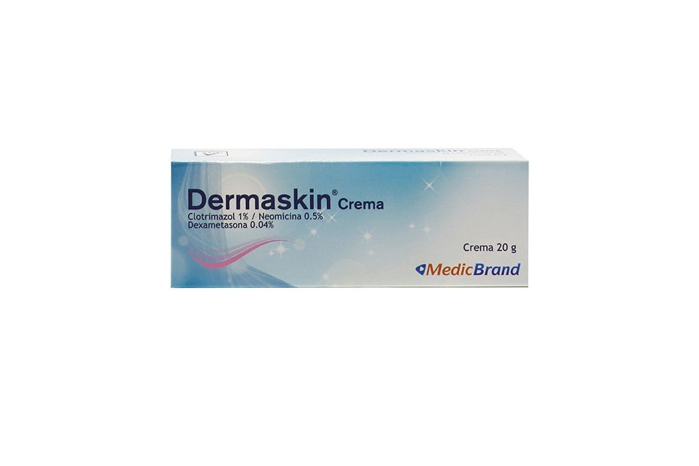 Dermaskin Clotrimazol 1% Neomicina 0,5% Dexametasona 0,04% En Crema 20 G