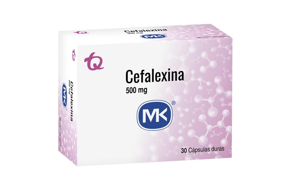 Cefalexina Mk 500 Mg 30 Cápsulas Duras