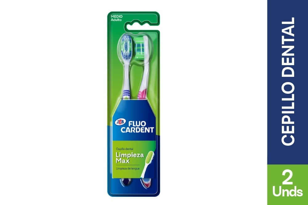 Oferta Cepillo Dental Fluocardent Limpieza Max 2 Unds